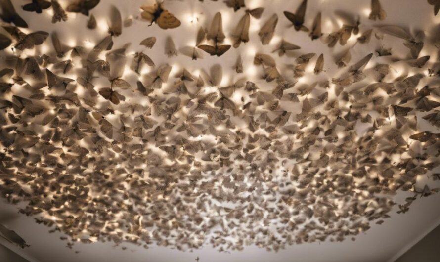 Larwy moli na suficie – przyczyny – jak się ich pozbyć?