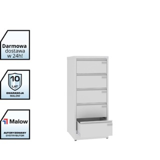 Popielata szafa kartotekowa pozmebel.pl